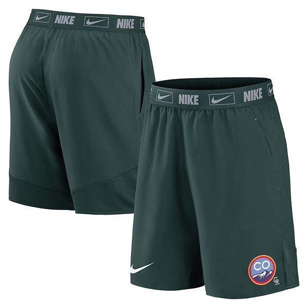 Men's Nike Green Colorado Rockies City Connect Performance Shorts