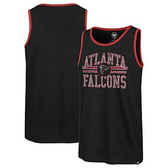 Men's '47 Black Atlanta Falcons Winger Franklin Tank Top