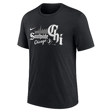 Men's Nike Black Chicago White Sox City Connect Tri-Blend T-Shirt