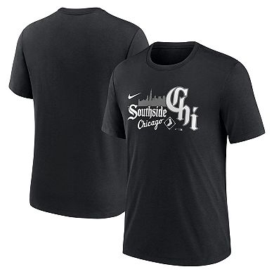 Men's Nike Black Chicago White Sox City Connect Tri-Blend T-Shirt