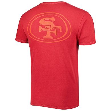 Men's '47 Scarlet San Francisco 49ers Fast Track Tonal Highlight T-Shirt