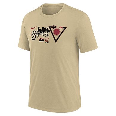 Men's Nike Sand Arizona Diamondbacks City Connect Tri-Blend T-Shirt