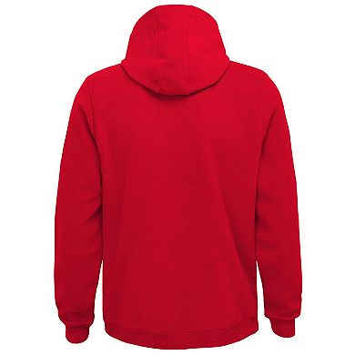 Youth Red Chicago Blackhawks Special Edition 2.0 Primary Logo Fleece Pullover Hoodie
