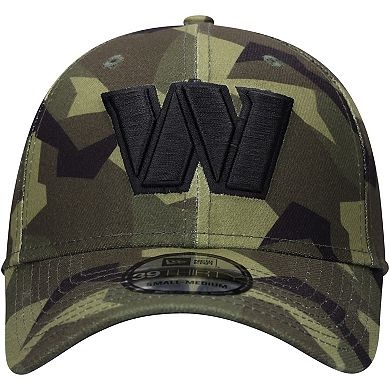 Men's New Era Camo Washington Commanders Mutated 39THIRTY Flex Hat