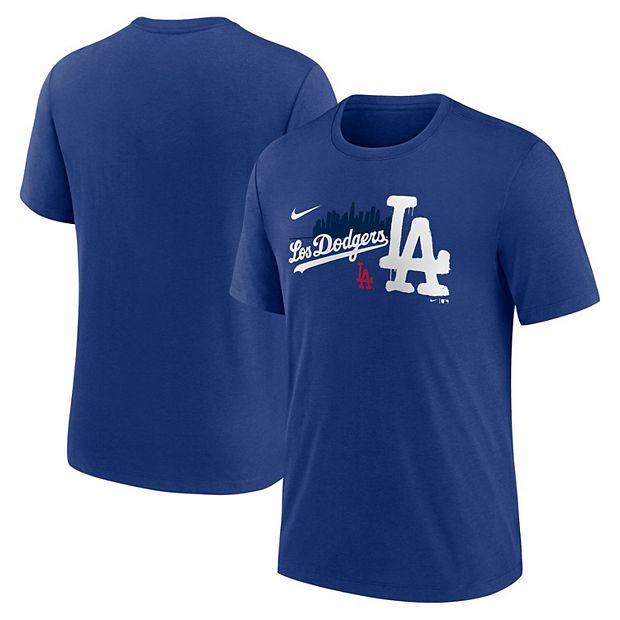 Men's Nike Royal Los Angeles Dodgers City Connect Tri-Blend