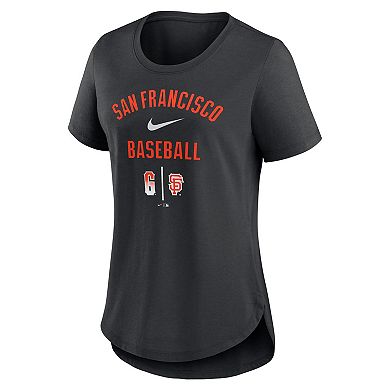 Women's Nike Black San Francisco Giants City Connect Tri-Blend T-Shirt