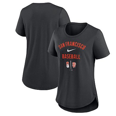 Women's Nike Black San Francisco Giants City Connect Tri-Blend T-Shirt