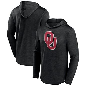 Men's Fanatics Branded Heather Black Oklahoma Sooners Transitional Hoodie T-Shirt