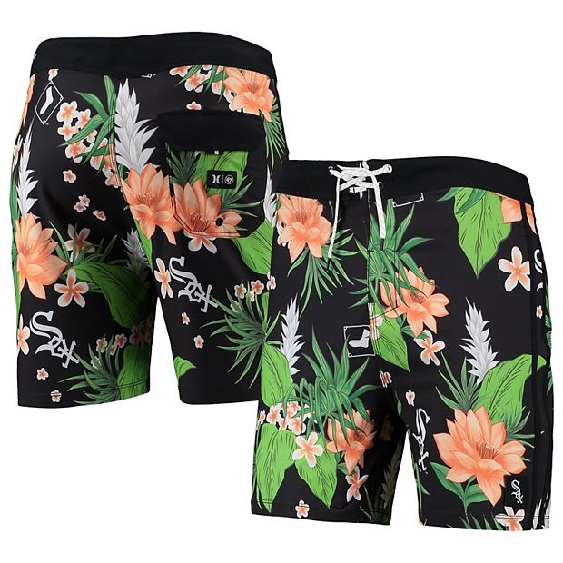 White hurley swim 2025 trunks