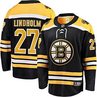Men's Fanatics Branded Hampus Lindholm Black Boston Bruins Home Breakaway Player Jersey