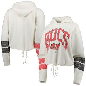 Women's '47 Oatmeal Tampa Bay Buccaneers Harper Pullover Hoodie