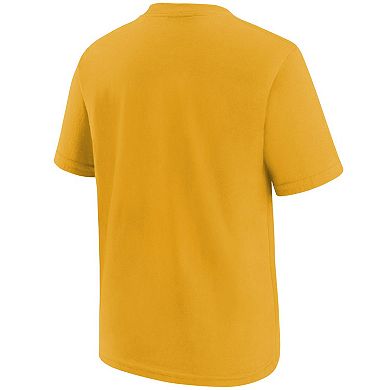 Youth Nike Gold Washington Commanders Team Logo T-Shirt