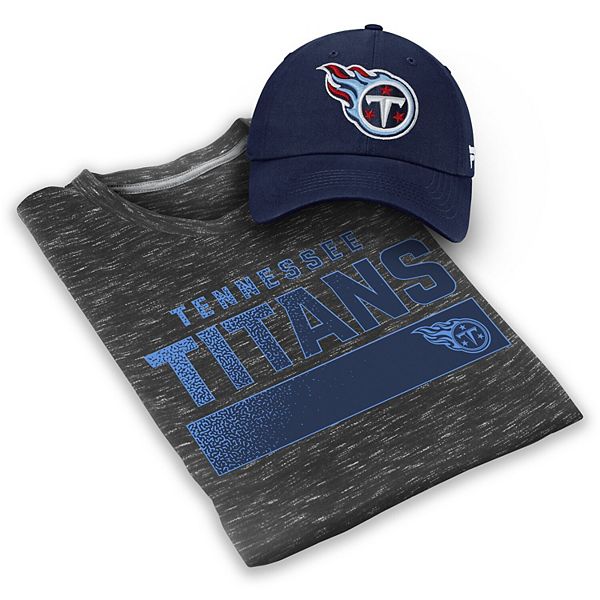 Men's Fanatics Branded Heathered Gray/Navy Tennessee Titans T