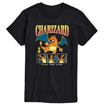 Big & Tall Pokemon Charizard Graphic Tee