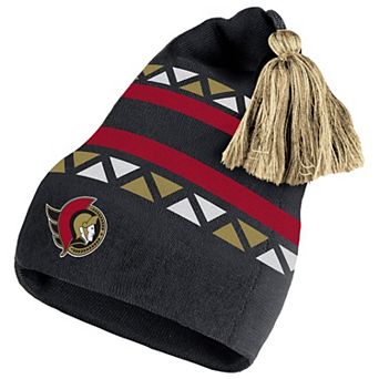 Men's adidas Black Ottawa Senators Reverse Retro 2.0 Pom Cuffed Knit Hat