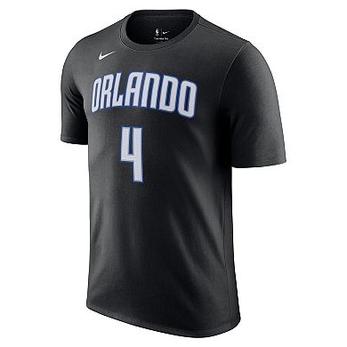 Men's Nike Jalen Suggs Black Orlando Magic Icon 2022/23 Name & Number T-Shirt