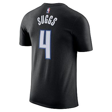 Men's Nike Jalen Suggs Black Orlando Magic Icon 2022/23 Name & Number T-Shirt