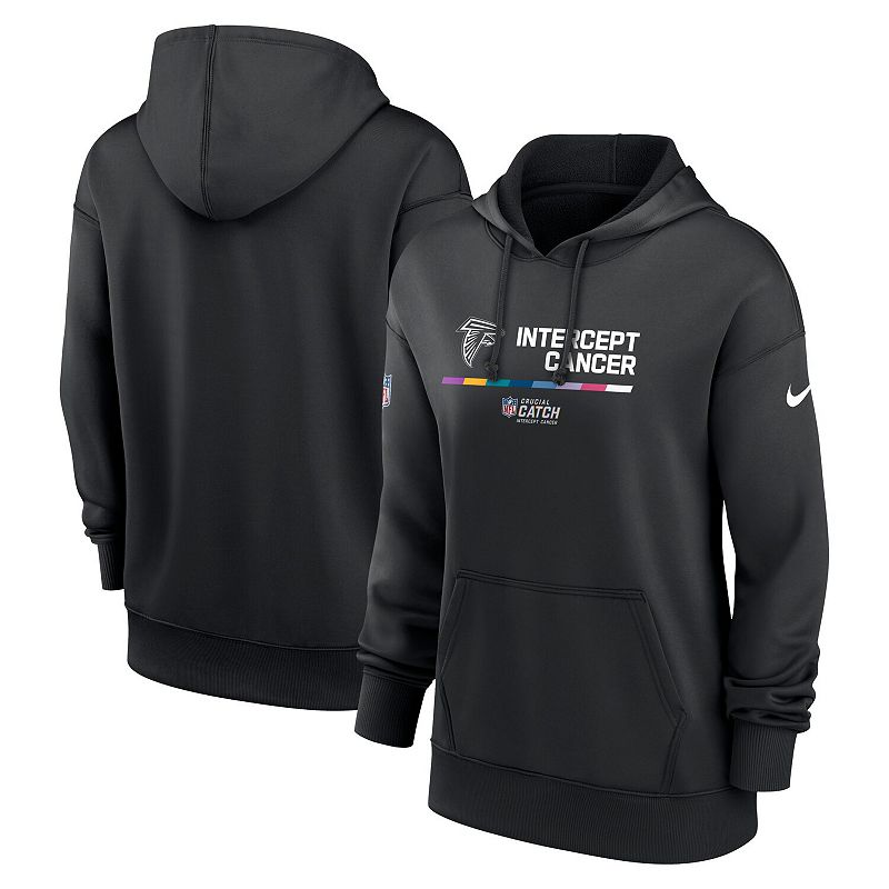 UPC 047741000142 product image for Women's Nike Black Atlanta Falcons 2022 NFL Crucial Catch Therma Performance Pul | upcitemdb.com