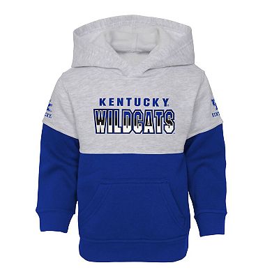 Toddler Heather Gray/Royal Kentucky Wildcats Playmaker Pullover Hoodie & Pants Set