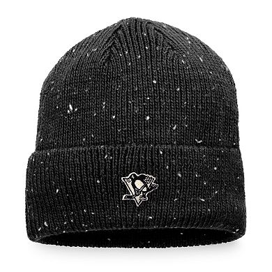 Men's Fanatics Branded Black Pittsburgh Penguins Authentic Pro Rink Pinnacle Cuffed Knit Hat