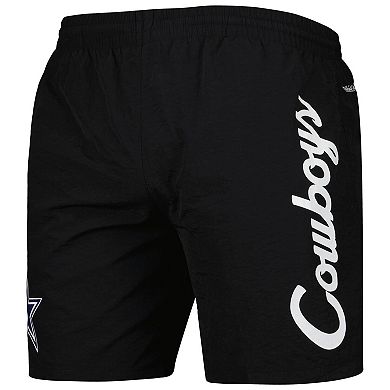 Men's Mitchell & Ness Black Dallas Cowboys Team Essentials Nylon Shorts