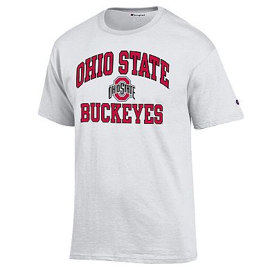 Men's Champion White Ohio State Buckeyes High Motor T-Shirt