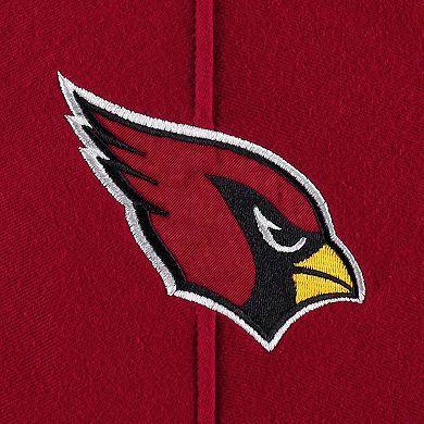 Men's '47 Arizona Cardinals Heather Gray Gridiron Lace-Up Pullover Hoodie