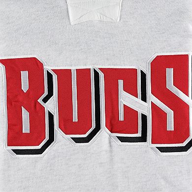 Men's '47 Tampa Bay Buccaneers Heather Gray Gridiron Lace-Up Pullover Hoodie