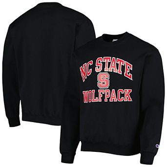 Men's Champion Black NC State Wolfpack High Motor Pullover Sweatshirt