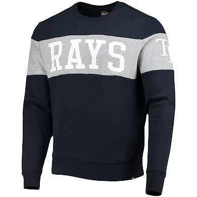 Men's '47 Navy Tampa Bay Rays Interstate Pullover Sweatshirt