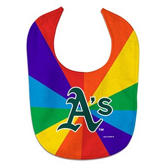 Newborn & Infant WinCraft Oakland Athletics Rainbow Baby Bib