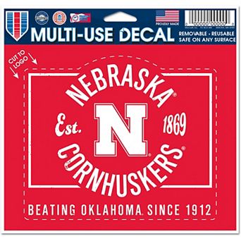 WinCraft Nebraska Huskers 4.5" x 6" Game of the Century Multi-Use Decal