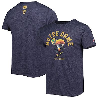 Men's League Collegiate Wear Navy Notre Dame Fighting Irish Guinness Victory Falls Tri-Blend T-Shirt