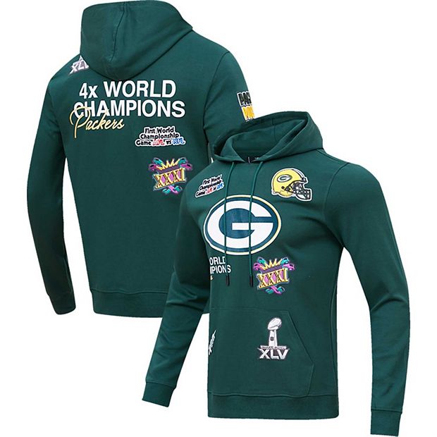 20% OFF Green Bay Packers Hoodies Mens 4 Times Super Bowl