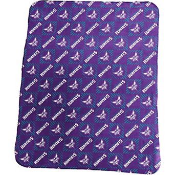Charlotte Hornets 60'' x 50'' Repeating Pattern Fleece Throw Blanket