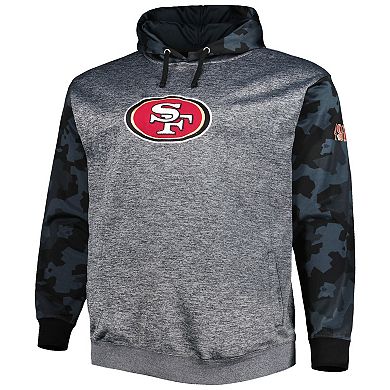 Men's Fanatics Branded Heather Charcoal San Francisco 49ers Camo Pullover Hoodie