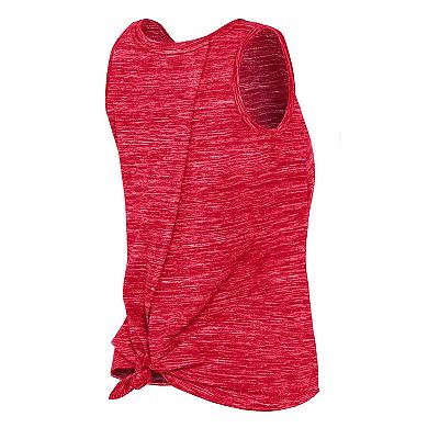 Women's New Era Red Atlanta Falcons Space Dye Tie-Back Tank Top