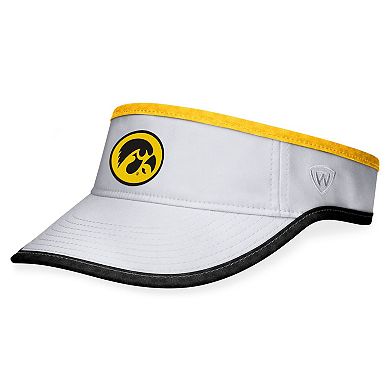 Men's Top of the World White Iowa Hawkeyes Daybreak Adjustable Visor