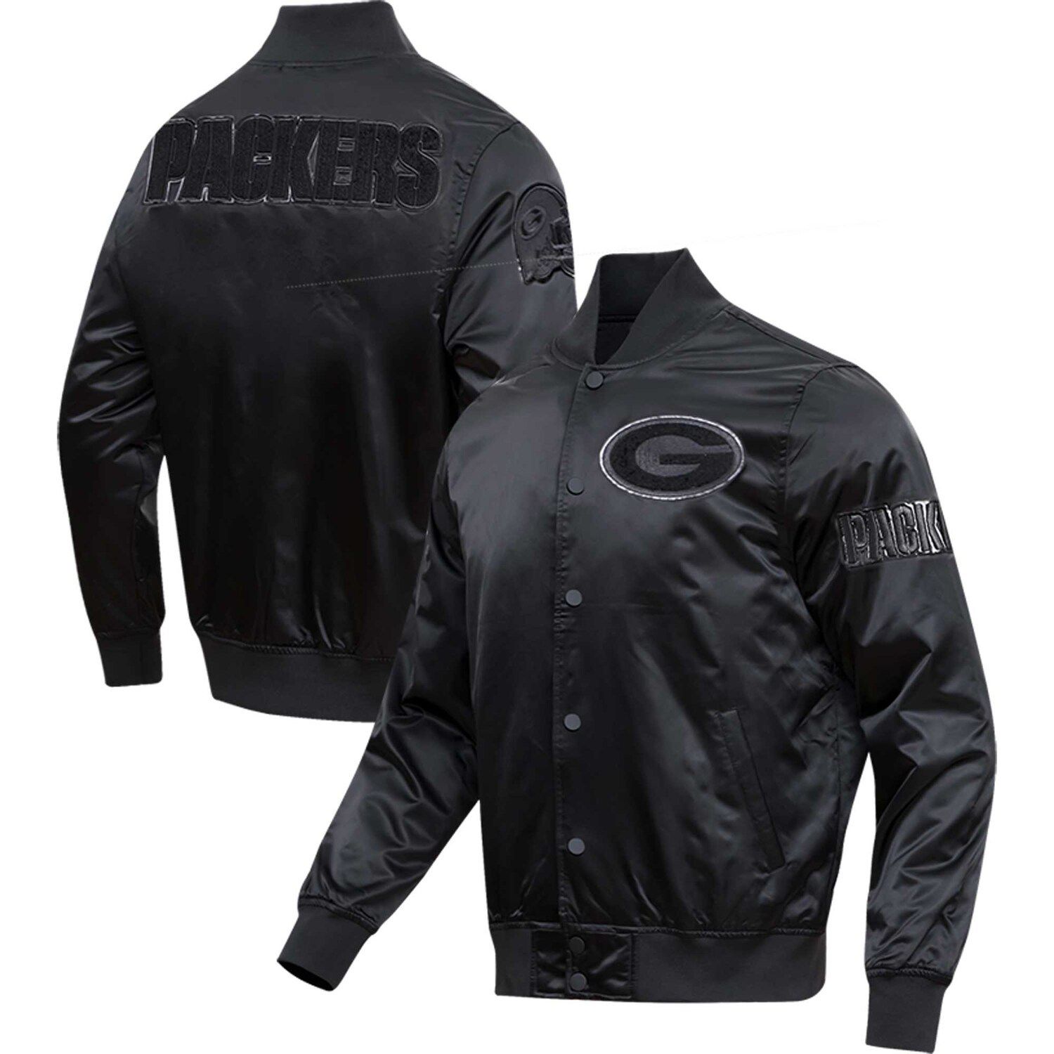 Men's G-III Sports by Carl Banks Green Bay Packers Extreme Redzone Full-Snap Varsity Jacket