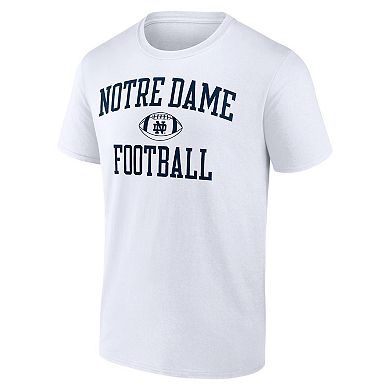 Men's Fanatics Branded White Notre Dame Fighting Irish First Sprint Team T-Shirt