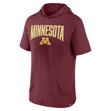 Men's Fanatics Branded Maroon Minnesota Golden Gophers Outline Lower Arch Hoodie T-Shirt