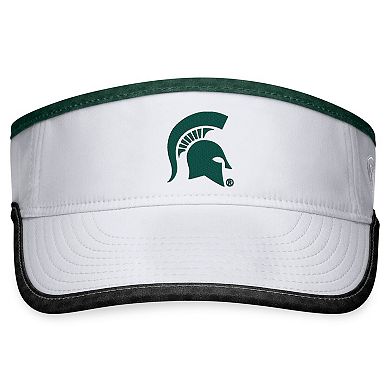 Men's Top of the World White Michigan State Spartans Daybreak Adjustable Visor