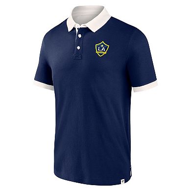 Men's Fanatics Branded Navy LA Galaxy Second Period Polo Shirt