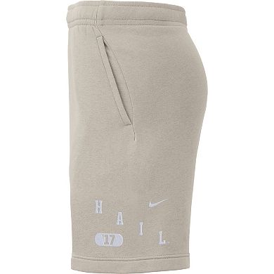 Men's Nike Cream Michigan Wolverines Fleece Shorts