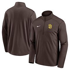 Nike MLB San Diego Padres Authentic Dugout Jacket Brown Yellow Size XL