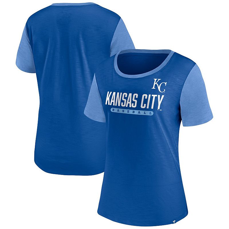 Women's Fanatics Branded Royal Kansas City Royals Mound T-Shirt,
