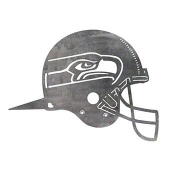 Seattle Seahawks Metal Garden Art Helmet Spike