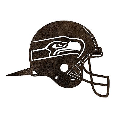 Seattle Seahawks Metal Garden Art Helmet Spike