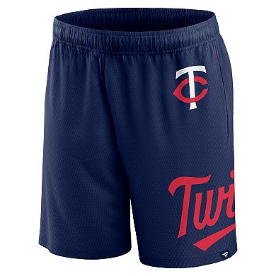 Men's Fanatics Branded Navy Minnesota Twins Clincher Mesh Shorts