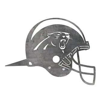 Carolina Panthers Metal Garden Art Helmet Spike
